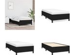 Vidaxl Struttura Letto Nera 80X200 Cm In Tessuto - Struttura Letto - Cornici Letto - Struttura Letto - Letto