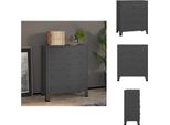 Vidaxl Cassettiera Industriale Con Cassetti Antracite 78X40X93 Cm In Metallo - Cassettiere