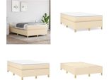 Vidaxl Letto A Molle Insacchettate Crema 120X200 Cm In Tessuto - Letto A Molle Insacchettate - Letto - Mobili Per La Camera Da Letto