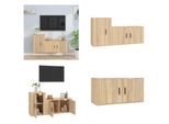 Vidaxl Set Di Mobili Tv 2 Pezzi In Legno Di Quercia Sonoma - Set Di Mobili Tv - Set Di Mobili Tv - Parete Attrezzata - Parete Attrezzata