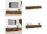 Vidaxl Mobile Tv In Rovere Marrone 150X34,5X30 Cm - Mobile Tv - Mobili Tv - Mobili Tv - Porta Tv