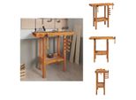 Vidaxl Banco Da Lavoro Con Morse 92X48X83 Cm In Legno Massiccio Di Acacia - Banchi Da Lavoro