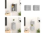 Vidaxl Mobili Tv A Parete 2 Pz. Grigio Cemento 30,5X30X30 Cm - Mobiletto Tv - Mobiletti Tv - Mobiletto Tv - Mobiletti Tv