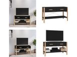 Vidaxl Mobile Tv Nero 82X38X45 Cm In Legno - Mobile Tv - Mobili Tv - Mobili Tv - Porta Tv