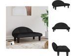Vidaxl Letto Per Cani Nero 70X52X30 Cm In Velluto - Letti Per Cani