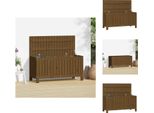 Vidaxl Cassapanca Da Giardino Marrone Miele 108X42,5X54 Cm In Legno Di Pino Massiccio - Cassette Da Giardino