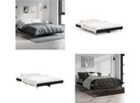 Vidaxl Struttura Per Letto Nera 135X190 Cm In Legno - Struttura Per Letto - Cornici Per Letto - Struttura Per Letto - Letto