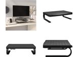 Vidaxl Supporto Per Monitor Nero 37X28X11,5 Cm - Supporto Per Monitor - Piano Di Lavoro - Elevazione Per Monitor - Supporto Per Monitor