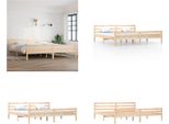 Vidaxl Letto In Legno Massiccio 200X200 Cm - Struttura Letto - Letto - Struttura Letto In Legno