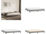 Vidaxl Struttura Letto Grigio Chiaro 200X200 Cm In Velluto - Struttura Letto - Cornici Letto - Struttura Letto - Letto