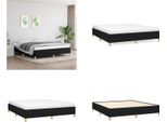 Vidaxl Letto Boxspring Nero 160X200 Cm In Tessuto - Letto Boxspring - Boxspringbetten - Bett - SchlafzimmermöBel