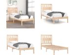 Vidaxl Letto In Legno Massiccio Di Pino 90X200 Cm - Struttura Letto - Cornici Letto - Letto - Letto Singolo