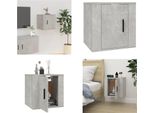 Vidaxl Mobile Tv A Muro Grigio Cemento 40X34,5X40 Cm - Mobile Tv A Muro - Mobile Tv A Muro - Mobile Tv - Console Tv