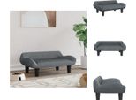 Vidaxl Letto Per Cani Grigio Scuro 70X40X24 Cm In Velluto - Letti Per Cani