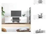 Vidaxl Mobile Tv Bianco Lucido 150X30X50 Cm Materiale A Base Di Legno - Mobili Tv
