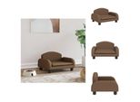 Vidaxl Letto Per Cani Marrone 50X40X30 Cm In Tessuto - Letti Per Cani