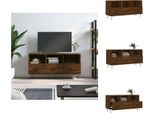Vidaxl Mobile Tv Marrone Effetto Rovere 102X36X50 Cm Materiale A Base Di Legno - Mobili Tv