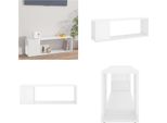 Mobile Tv Vidaxl Bianco Lucido 100X24X32 Cm Materiale A Base Di Legno - Mobile Tv - Mobili Tv - Mobili Tv - Mobili Tv