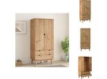 Vidaxl Armadio Otta 76,5X53X172 Cm In Legno Di Pino Massiccio - Armadi