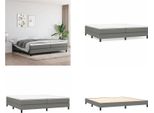 Vidaxl Letto Boxspring Grigio Scuro 200X200 Cm In Tessuto - Letto Boxspring - Boxspringbetten - Bett - SchlafzimmermöBel