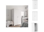Vidaxl Armadio Bodo Bianco 101X52X176,5 Cm In Legno Massiccio Di Pino - Armadi