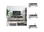 Vidaxl Mobile Tv Grigio Cemento 100X34,5X44,5 Cm Materiale A Base Di Legno - Mobili Tv