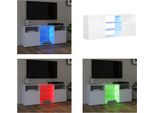 Vidaxl Mobile Tv Con Luci Led Bianco 120X30X50 Cm - Mobile Tv - Mobili Tv - Mobile Tv Con Led - Mobili Tv