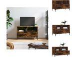 Mobile Tv Vidaxl Rovere Fumé 80X36X50 Cm Materiale A Base Di Legno - Mobili Tv
