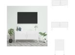 Mobile Tv Vidaxl Bianco 105X35X50 Cm Acciaio - Mobili Tv