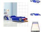 Vidaxl Letto Per Bambini Con Auto Da Corsa 90X200 Cm Blu - Letti Per Bambini E Ragazzi