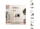 Vidaxl Albero Tiragraffi Con Graffiatoi In Sisal Grigio Chiaro 123 Cm - Alberi Tiragraffi