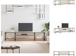 Mobile Tv Vidaxl Rovere Sonoma 201X35X45 Cm Materiale A Base Di Legno E Ferro - Mobili Tv