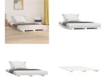 Vidaxl Letto In Legno Massiccio Bianco 90X190 Cm Pino - Struttura Letto - Struttura Letto - Letto - Letto Camera Da Letto