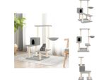 Vidaxl Albero Tiragraffi Con Tiragraffi In Sisal Grigio Chiaro 94,5 Cm - Alberi Tiragraffi