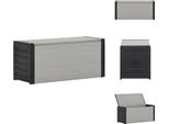 Vidaxl Contenitore Per Rifiuti Grigio 85X34X40 Cm - Cestini Per Rifiuti E Lettiere