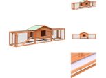 Vidaxl Conigliera 310X70X87 Cm In Legno Di Pino E Abete - Habitat E Recinti Per Piccoli Animali