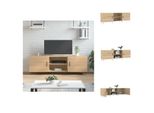 Mobile Tv Vidaxl Rovere Sonoma 150X30X50 Cm Materiale A Base Di Legno - Mobili Tv