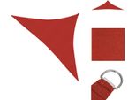 Vidaxl Tenda Da Sole 160 G/M² Rosso 3,5X3,5X4,9 M Hdpe - Ombrelloni E Tende Da Sole