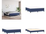 Vidaxl Letto Boxspring Blu 180X200 Cm In Tessuto - Letto Boxspring - Boxspringbetten - Bett - SchlafzimmermöBel