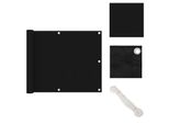 Vidaxl Schermo Privacy Per Balcone Nero 75X600 Cm Tessuto Oxford - Ombrelloni E Tende Da Sole