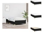 Vidaxl Struttura Letto Nera 100X200 Cm In Tessuto - Letti E Strutture Letto
