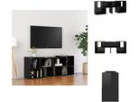 Vidaxl Mobile Tv Nero Lucido 104X30X52Cm Materiale Legno - Mobili Tv