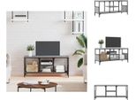 Vidaxl Mobile Tv Grigio Sonoma 100X35X45 Cm Materiale A Base Di Legno E Ferro - Mobili Tv