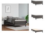 Vidaxl Letto A Molle Insacchettate Grigio 80X200 Cm In Pelle Finta - Letti E Strutture Letto