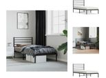 Vidaxl Struttura Letto Con Testiera In Metallo Nero 80X200 Cm - Letti E Strutture Letto