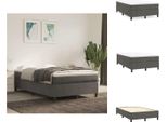 Vidaxl Letto A Molle Insacchettate Grigio Scuro 120X200 Cm In Velluto - Letti E Strutture Letto