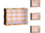 Vidaxl Organizzatore Multi-Cassetto 16 Cassetti 52X16X37 Cm - Cassette Degli Attrezzi