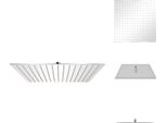 Vidaxl Soffione Doccia A Pioggia In Acciaio Inox 40X40 Cm Quadrato - Soffioni Doccia