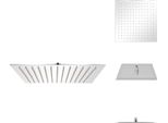 Vidaxl Soffione Doccia A Pioggia In Acciaio Inox 30X30 Cm Quadrato - Soffioni Doccia
