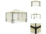 Vidaxl Padiglione Con Rete 300X300X265 Cm Crema - Padiglioni E Tende Per Feste